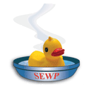 SEWP Logo, a duck in a bowl